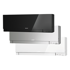 Different colors of Ductless HVAC units